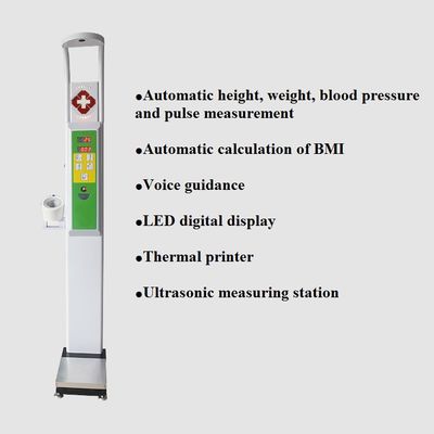 33*55*235cm LED-Display Körpergröße Gewicht BMI Blutdruckmaschine