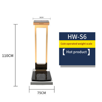 36*75*110cm Gesamtgröße Stehende medizinische Erwachsene Körpergewicht Skala mit 0,1kg Genauigkeit