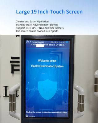 Gesundheitscheck-Kiosk mit automatischer Körperfettwaage und Höhenmessbereich von 0-210 cm