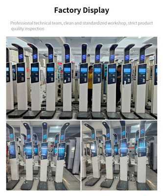 Gesundheitscheck-Kiosk mit automatischer Körperfettwaage und Höhenmessbereich von 0-210 cm