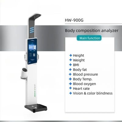 Höhenfunktion Münzbetriebene intelligente Gesundheitskontrolle Kiosk mit Drucker G.W 43kg