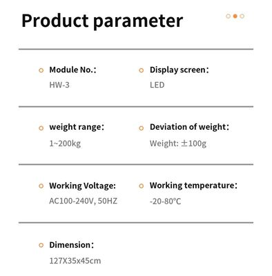 AC100-240V Arbeitsspannung Digitale Münzgewichtung mit 8-200kg Gewichtsbereich
