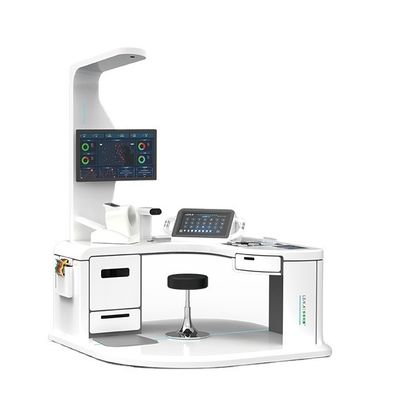 A4-Laser-Drucker und AC100-240V Stromversorgung Körpergesundheitsanalysator Telehealth Kiosk Gerät