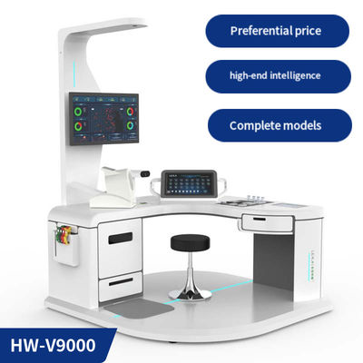 A4-Laser-Drucker und AC100-240V Stromversorgung Körpergesundheitsanalysator Telehealth Kiosk Gerät