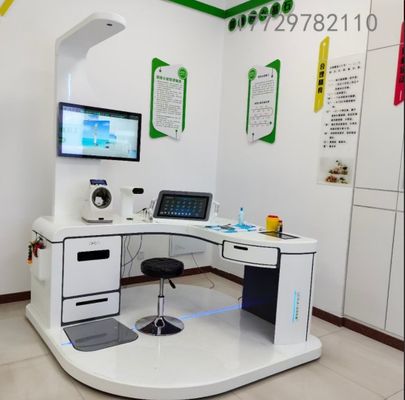 A4-Laser-Drucker und AC100-240V Stromversorgung Körpergesundheitsanalysator Telehealth Kiosk Gerät