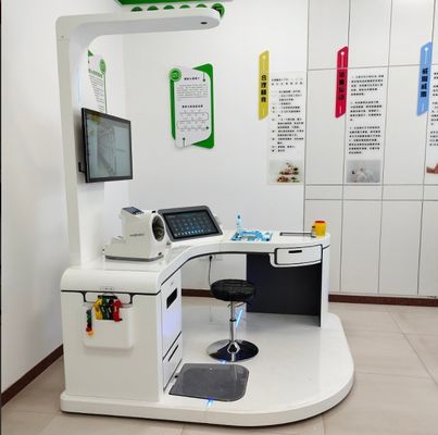 A4-Laser-Drucker und AC100-240V Stromversorgung Körpergesundheitsanalysator Telehealth Kiosk Gerät