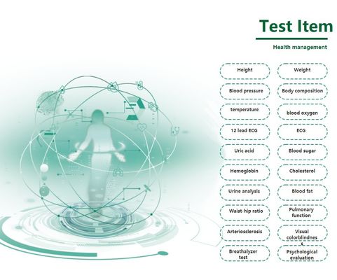 Multifunktionales Gesundheits-Diagnostikkiosk für Endkrankenhäuser 24-Stunden-Untersuchungen erleichtert