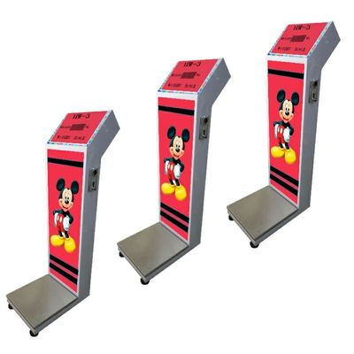 Münzbetriebene Flughafengepäckgewichtsskala mit LED-Display 8-300 kg Gewichtskapazität