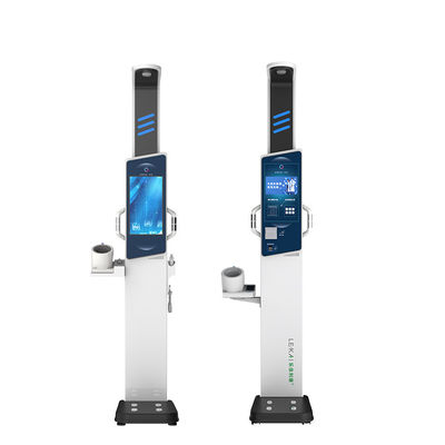 19 &quot;LCD-Touchscreen Ultraschall-Gesundheitsuntersuchungsstation für BMI-Fettmessung