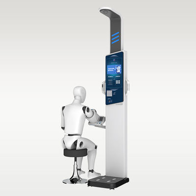 19 &quot;LCD-Touchscreen Ultraschall-Gesundheitsuntersuchungsstation für BMI-Fettmessung