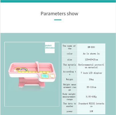 LED-Display-Typ Neugeborenes Säugling Elektronische Babyskala mit Ultraschall-Importdetektor