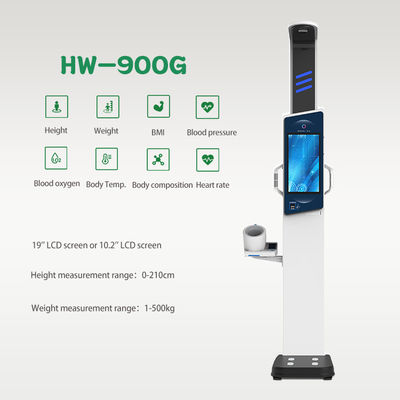 19&quot;-LCD-Touchscreen-Körperanalysator für die umfassende Analyse von Gewicht und Größe bei Erwachsenen