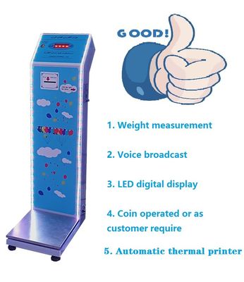Dauerhafte Münzgewichte mit LED-Display und Gesamtgröße 33*55*100cm