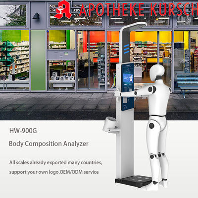 Gewicht Größe Körperfett Analyzer Skala für Selbstbedienung Körpergesundheit Prüfmaschine