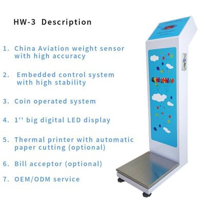 Gym Digital Body Weight Measuring Scale mit Münzfunktion N.W/ G.W. 27KG/ 30KG
