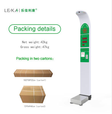 47 kg G.W. Digitale LED-Anzeige Elektronische Höhe- und Gewichtsskala mit Münzbetrieb