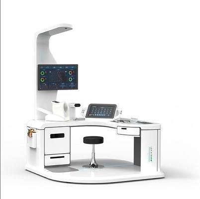 Bequeme Körpergesundheitskontrolle Blutzucker EKG Kiosk-Maschine mit A4-Laser-Drucker
