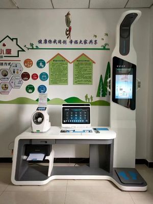 Telemedizinischer Kiosk HW-V7000 ABS und Edelstahl für eine umfassende Gesundheitsuntersuchung
