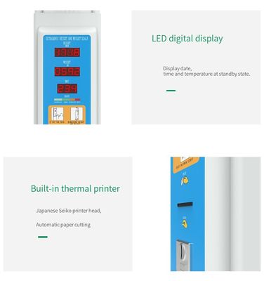 100-240V Stromversorgung Hochgenauigkeit BMI Höhe Gewichtsmaschine mit LED-Display-Typ