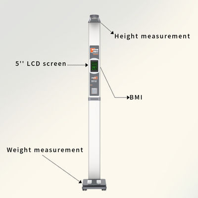 Ultraschall-BMI-Stand-Balance-Skala mit Gewichtsbereich 1-200 kg und Höhenmessung