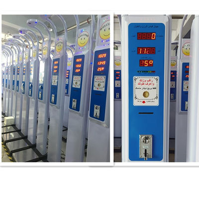 Münzbetrieb 200kg Ultraschall-Digitalhöhe Gewichtsskala mit einer Mindestspaltung von 0,5 cm