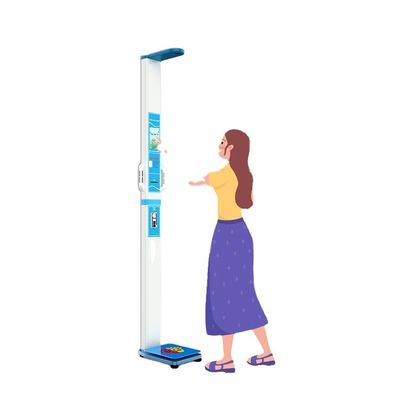 Stahl 220V/50Hz Digitale Präzisionswaage mit LCD-Display BMI und Körperzusammensetzung Analyse