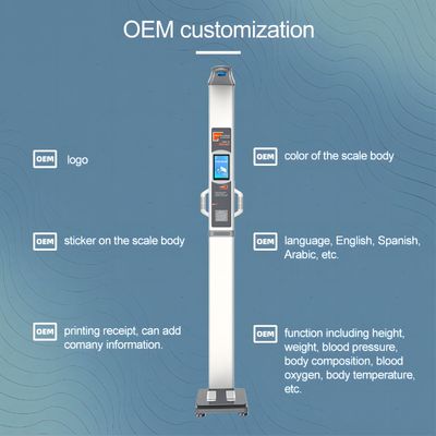 Digitale Präzisionsbalance für BMI und Körperzusammensetzungsanalyse LCD-Display 220V/50Hz