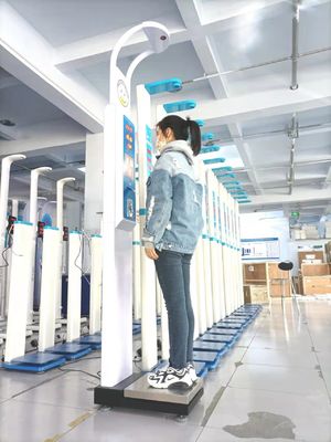 Plattform Größe 33*55cm LEKA Münze Betriebshöhe Gewicht BMI Messwaage für Apotheke