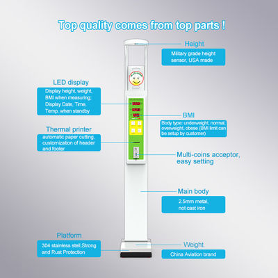 LED-Anzeige Medizinische Waage für Personen, die BMI wiegen Berechnung und Gewichtsmessung