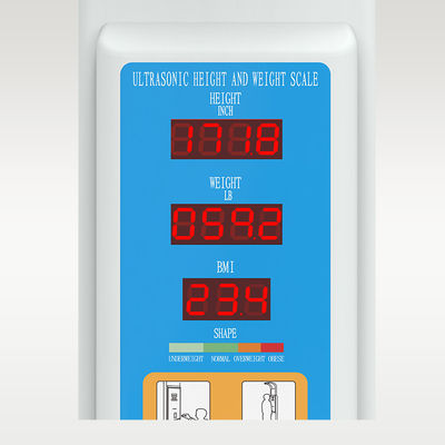 Münzbetriebene LED-Display-Körperwaage für präzise Höhe- und Gewichtsmessungen