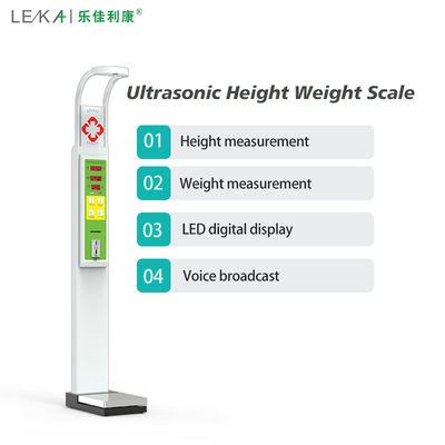 Medizinische Apotheke Ultraschall BMI Gewicht und Größe Maschine Münzskala mit LED-Display