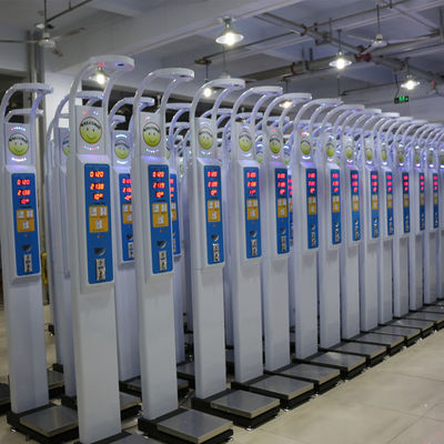 Medizinische Apotheke Ultraschall BMI Gewicht und Größe Maschine Münzskala mit LED-Display