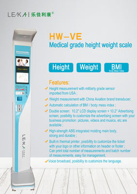 Hohe Festigkeit ABS Ultraschall BMI Skala Digitale Körpergewichtsskala mit kundenspezifischer Unterstützung