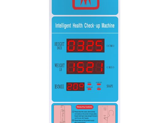 Professionelle elektronische Körper-BMI-Testmaschine mit Drucker Produktgröße 33*55*235cm