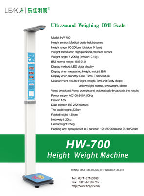 Krankenhaus und Apotheke Münzbetriebene menschliche Waage mit LED/LCD-Display 200kg Kapazität