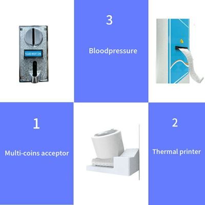 Krankenhaus und Apotheke Münzbetriebene menschliche Waage mit LED/LCD-Display 200kg Kapazität
